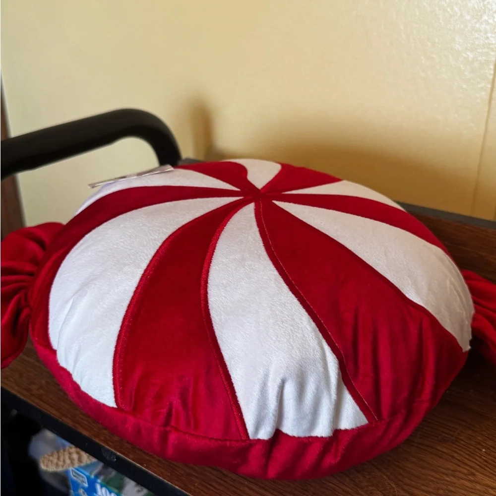 Christmas Peppermint-Shaped Pillow-Felt with Terry Stitching from Wondershop™.